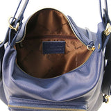 Tuscany Leather Tl Bag Leather Convertible Bag Red Leather Backpacks