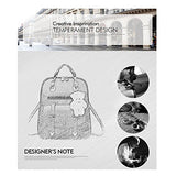 Bag Wizard Oasd Women'S Backpack Leather Multi Way Girls School Cartoon Pendant, Black