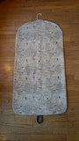 Carry It Well Women'S Hanging Garment Bag Pewter Map Print