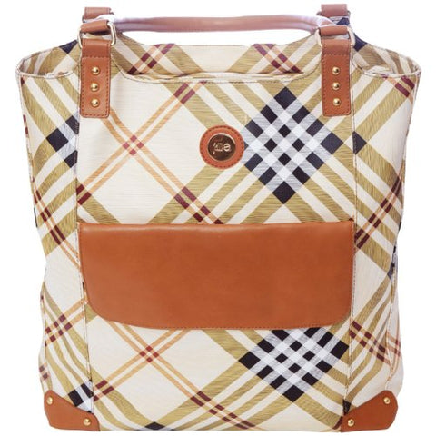 Jill-E Designs E-Go Tote (Tan Plaid)
