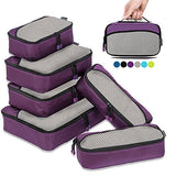 ZOMAKE 6 Set Packing Cubes for Travel，Lightweight Luggage Packing Organizer