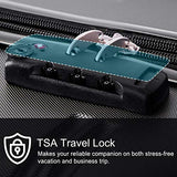 Merax 3 Pcs Luggage Set Expandable Hardside Lightweight Spinner Suitcase with TSA Lock [Upgraded Version], Black