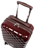 Nicole Miller New York Madison Collection Hardside 24" Luggage Spinner (Burgundy)