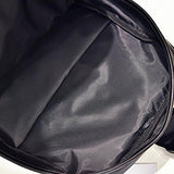 Tootu Men's Women's Leather Backpack Laptop Satchel Travel School Rucksack Bag (Black)