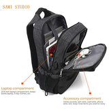 Sami Studio Laptop Backpack Business Computer Bag With Usb Charging Port Fits 15 15.6 Inch Laptop /