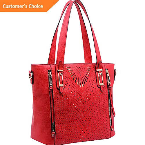 Sandover MKF Collection by Mia K. Farrow Faye Drive Laser-Cut Tote NEW | Model LGGG - 9681 |