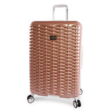 BEBE Women's Lydia 2 Piece Set Suitcase with Spinner Wheels, Rose Gold