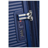 AMERICAN TOURISTER Soundbox - Spinner 55/20 Expandable Suitcase, 55 cm, 35.5 liters, Blue (Midnight Navy)