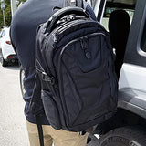 SwissGear 5358 ScanSmart Laptop Backpack, Fits 15 Inch Laptop, USB Charging Port (Black Stealth)