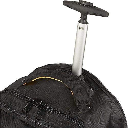 A. SAKS Deluxe Expandable Laptop Backpack, Black/Yellow Shop  Deluxe Expandable Wheeled Nylon C \u2013 Luggage Factory
