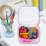 4PCS Unicorn Backpack for Girls, 16" Sequin Kids Bookbag and Lunch Box