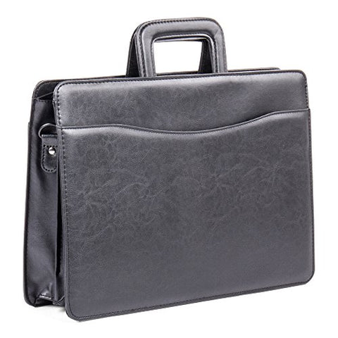 Bugatti Harrold Briefcase, Synthetic Leather, Black