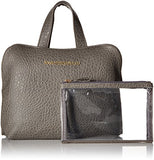Buffalo David Bitton Men'S Pebble Grain Carry-All Weekender With Pull-Out Double Zip Clear Pouch,