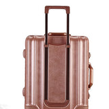 TPRC Donna Hardside/Aluminum Frame Spinner Luggage, Rose Gold, Carry-On 20-Inch