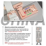 Unitravel Retro Luggage 26 inch Lightweight Women Cute Suitcase with Spinner Wheels (Light Gray)