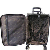 AmeriLeather Croco-Print 27" Checked Spinner Luggage (Black Croco)