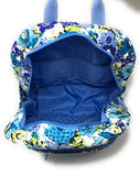 Vera Bradley Campus Backpack With Solid Color Interior (Updated Version) (Blueberry Blooms With