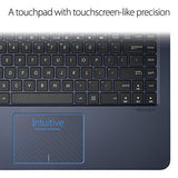Asus L402Wa-Eh21 Thin And Light 14” Hd Laptop; Amd E2-6110 Quad Core 1.5Ghz Processor,Amd Radeon R2
