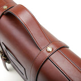 ECOSUSI Women Briefcase Vintage Crossbody Messenger Bag PU Leather Satchel Purse, Coffee