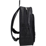 Eastsport XL Semi-Transparent Mesh Backpack with Comfort Padded Straps and Bungee, Black