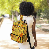 LORVIES Autumn Bature Floral Elements School Bag for Student Bookbag Women Travel Backpack Casual Daypack Travel Hiking Camping