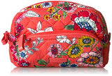 Vera Bradley Iconic Mini Cosmetic in Coral Floral Signature Cotton