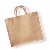 Westford Mill Jumbo Jute Shopper Bag (29 Liters) (One Size) (Natural)