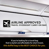 2nd Amendment Homeland Security Sport Heavyweight Canvas Duffel Bag in Black & White, Medium