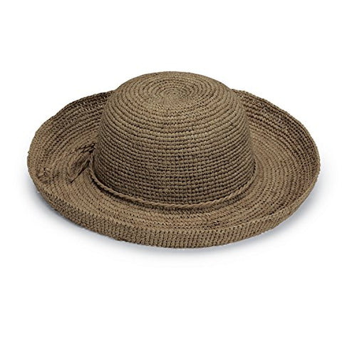Wallaroo Women'S Catalina Sun Hat - Handwoven Twisted Raffia Sun Hat, Mushroom