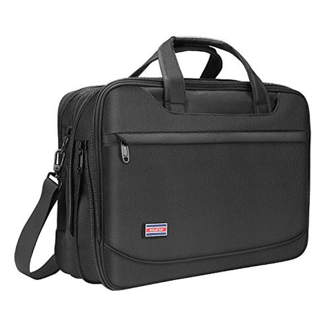 Briefcase for 17 Inch Laptop, Business Travel Bag, Expandable Large Hybrid Shoulder Bag, Water