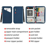 Gonex Passport holder RFID Blocking Travel Wallet with Removable Wristlet Strap for Men& Women,