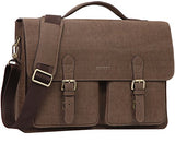 Banuce Mens Faux Leather Briefcase Pu Business Tote Flapover 13 inch Laptop Messenger Satchel Bag