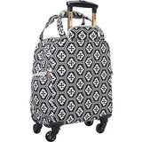 Jenni Chan Aria Snow Flake 15in Spinner Tote