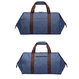 Berchirly Mens Messenger Bags Waterproof Business Travel Duffel Weekender Bag Blue