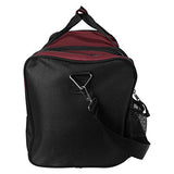 DALIX 17" Duffle Bag Front Mesh Pockets in Maroon