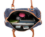 Baosha Hb-25 Cute Lady Women Canvas Travel Bag Weekender Overnight Bag Carry-On Duffel Tote Bag