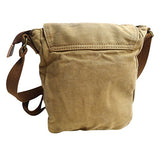 Vagabond Traveler 8" Tall Small Canvas Slim Sling Shoulder Bag C93.Gry