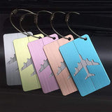 Carise Cute Luggage Tag Aluminum Alloy Air Plane Travel Suitcase Name ID Label Address Holder