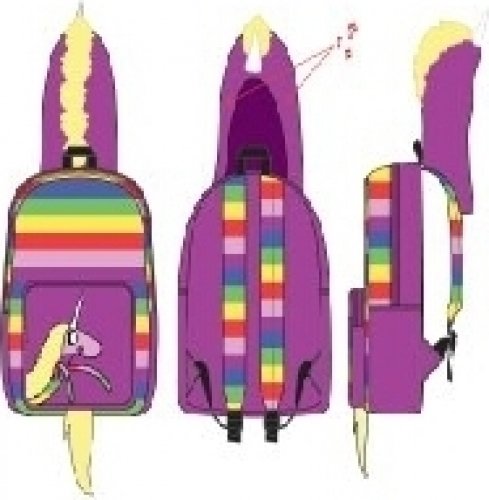 Bioworld Adventure Time Lady Rainicorn Hooded Backpack, Multi-Colored