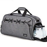 Gym Duffel Bag Sports Travel Tote Bag Overnight for Men and Women with Shoe Compartment, Wet
