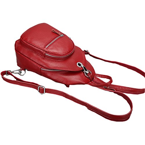 Genuine Leather Backpack / Sling Bag – Chest Pack, Daypack, Shoulder Bag (Vine Branch BP100)