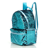 Sequin backpack for girl magic sequin backpack glitter backpack (Blue)