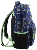 Star Wars Mandalorian Baby Yoda Boy's Girl's Adult 16 Inch School Backpack (One Size, Blue/Green)
