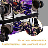 Travel Luggage Cover，Sugar Skull Girl In Decorative Flower Wreath，Washable Elastic Durable , With Concealed Zipper Suitcase Protector Fits For 29-32 Inch -XL.