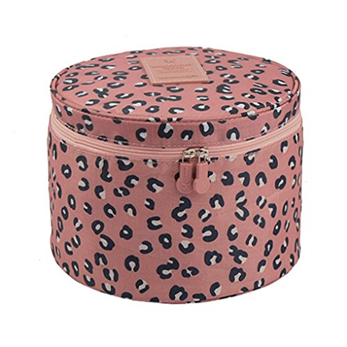 FakeFace Cute Compact Design Round Toiletry Cosmetic Bag Underwear Tidy Organizer Makeups Container