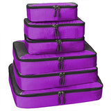 G4Free Packing Cubes 6pcs Set Travel Accessories Organizers Versatile Travel Packing Bags(Purple)