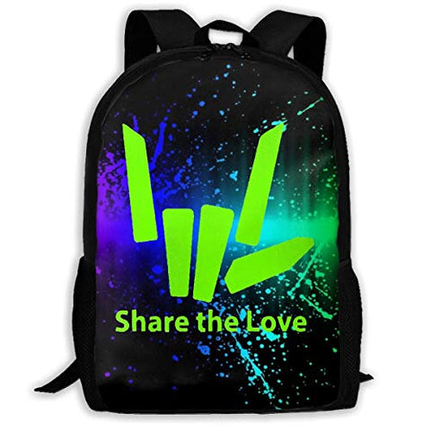 Fashion Share_The_Stephen_Love Backpack Water Resistant College Student Rucksack Daypacks Schoolbag For Boys Girls