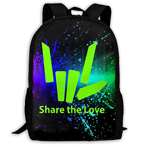 Fashion Share_The_Stephen_Love Backpack Water Resistant College Student Rucksack Daypacks Schoolbag For Boys Girls
