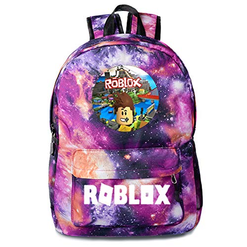 Kids Roblox Backpack Student Bookbag Laptop Bag Travel Computer