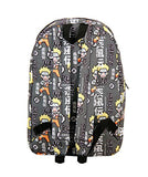 Naruto Shippuden All Over Kanji Print Charcoal Backpack